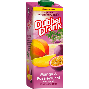 DubbelDrank Mango & Passievrucht 1 L