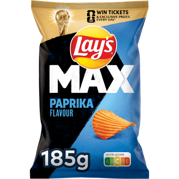 Lay's Max Ribbel Chips Paprika 185 gr