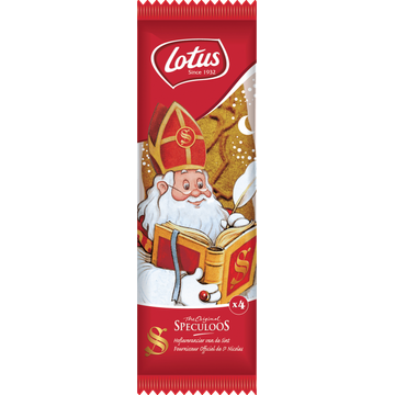 Lotus Speculoos Koek Sinterklaas 4 x 85 g