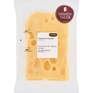 Jumbo Franse Emmentaler Kaas Plakken 150 g