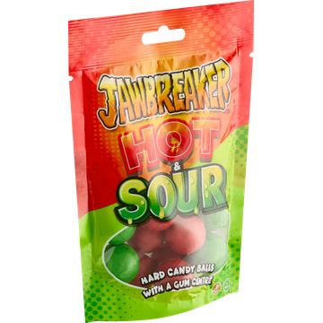Jawbreaker Hot & Sour Hard Candy Balls with a Gum Centre 132 g