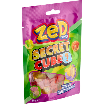 Zed Candy Secret Cube Gummy Candy Surprise 80 g
