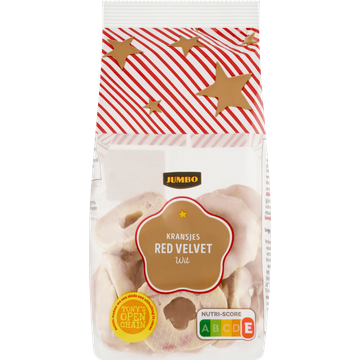 Jumbo Kransjes Red Velvet Wit 150 g