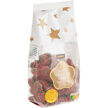 Jumbo Massieve Chocolade Sterren Melk & Musket 150 g