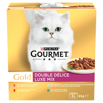 Gourmet Gold Luxe Mix Kattenvoer nat
