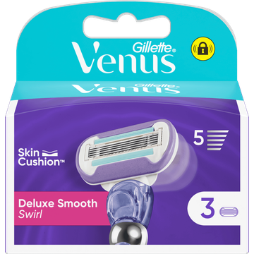 Gillette Venus Deluxe Smooth Swirl Navulmesjes 3 stuks