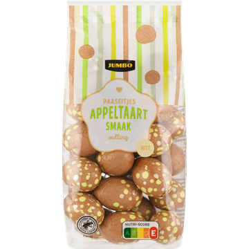 Jumbo Paaseitjes Wit met Appeltaart Smaak Vulling 200 g