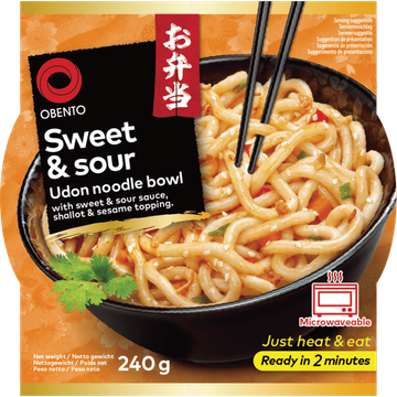 Obento Sweet & Sour Udon Noodle bowl 240g