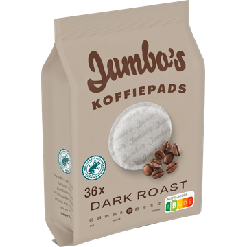 Jumbo's Koffiepads Dark Roast 36 Stuks