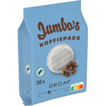 Jumbo's Koffiepads Decaf 36 Stuks