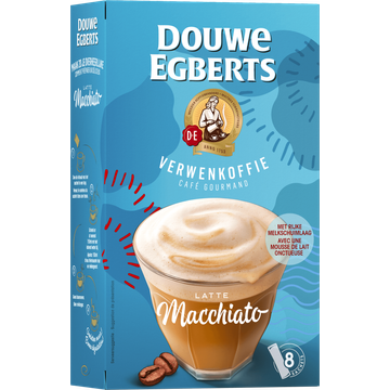 Douwe Egberts Verwenkoffie Latte Macchiato 8 x 16,3 g