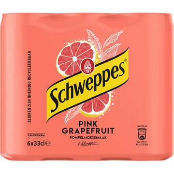 Schweppes Pompelmoessmaak 6 x 33 cl