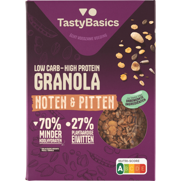 TastyBasics Low Carb - High Protein Granola Noten