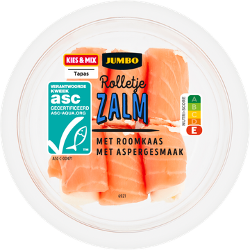 Jumbo Rolletje Zalm met Roomkaas met Aspergesmaak 75 g