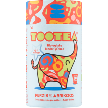 TooTea Biologische Kinder(ijs)thee Perzik en Abrikoos 6+ Maanden 100 g