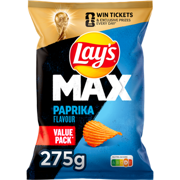 Lay's Max Ribbel Chips Paprika 275 gr
