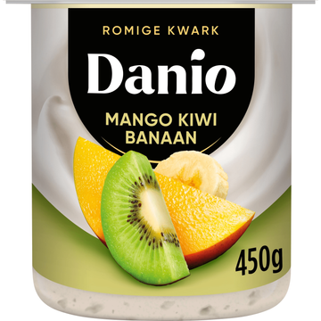 Danio Romige Kwark Mango Kiwi Banaan 450 g