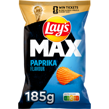 Lay's Max Ribbel Chips Paprika 185 gr