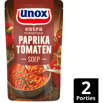Unox Extra Rijkgevuld Soep In Zak Paprika Tomaten 570 ml