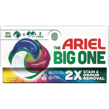 Ariel All-in-1 Pods Wasmiddel Big One Kleur 12 Wasbeurten