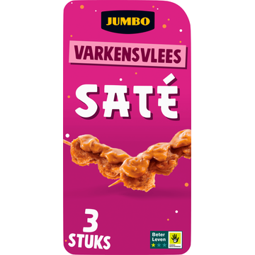 Jumbo Varkensvlees Saté 3 Stuks 