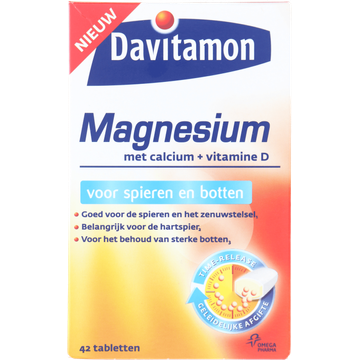 Davitamon Magnesium tabletten voor spieren en botten, 42 stuks