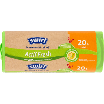 Swirl Vuilniszakken met Actifresh 20 liter 12 stuks