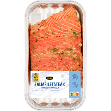 Jumbo Zalmfiletsteak Tuinkruiden-Knoflook 240 g