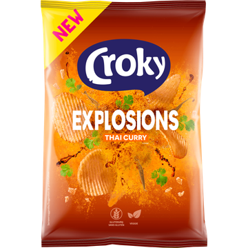 Croky Chips Explosions Thai Curry 150g