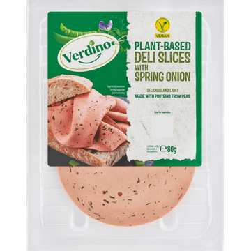 Verdino Plant-Based Deli Slices with Spring Onion 80 g