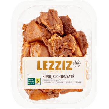 Lezziz Kipdijblokjes Saté 350 g