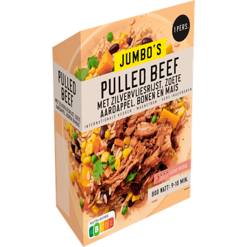 Jumbo's Vriesverse Maaltijd Mexicaanse Pulled Beef 450g