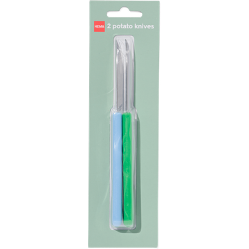 HEMA Aardappelmesjes groen/blauw 2 Stuks