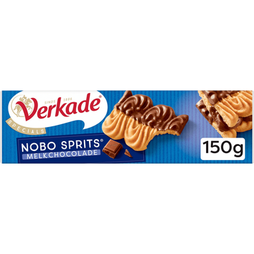 Verkade Specials Nobo Sprits koek melkchocolade 150 g