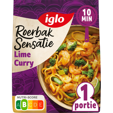 Iglo Roerbak Sensatie Noodles Lime Curry 450g