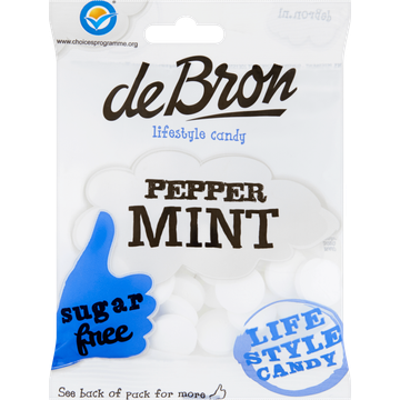 De Bron Peppermint Sugarfree 80 g