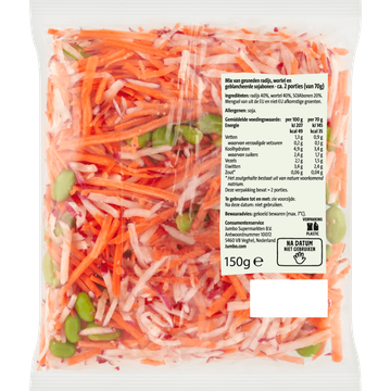 Jumbo Rauwkost Radijs Wortel & Sojabonen 150 g