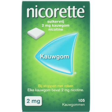 Nicorette Nicotine Kauwgom Suikervrij 2 
