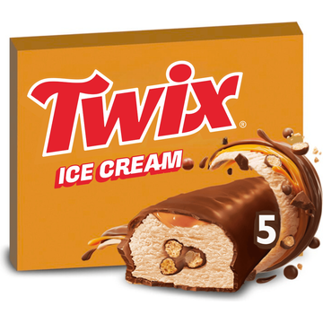 Twix IJsrepen Chocolade Karamel Biscuit 5 Stuks