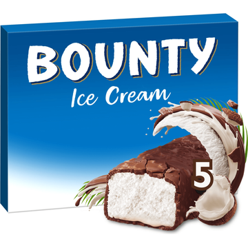 Bounty IJs Repen Chocolade Kokos 5 Stuks