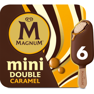 Magnum Mini IJs Double Caramel 6 stuks 6 x 55ml