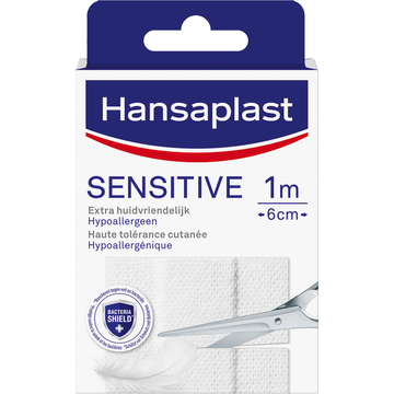 Hansaplast Senstive Wondpleister 1m x 6cm