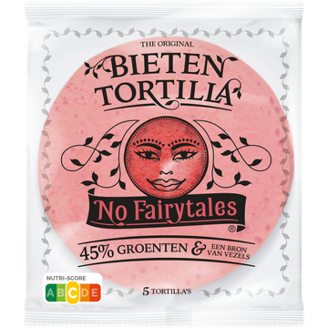 No Fairytales the Original Bieten Tortilla 5 Stuks 200 g