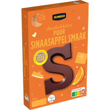 Jumbo Chocoladeletter Puur Sinaasappel Smaak S 135 g