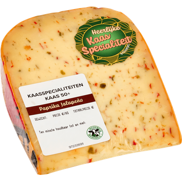 Kaasspecialiteiten Kaas 50+ Paprika Jalapeño Stuk ca. 270 g