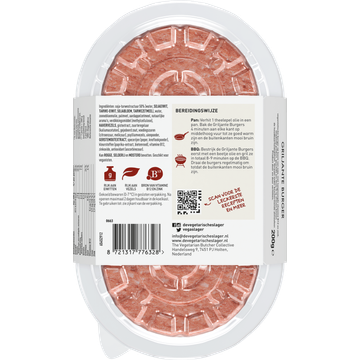 De Vegetarische Slager Griljante Burger 200 g