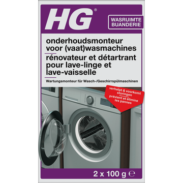 HG Apparaten Onderhoudsmonteur voor Was- en Vaatwasmachines 2 x 100 g