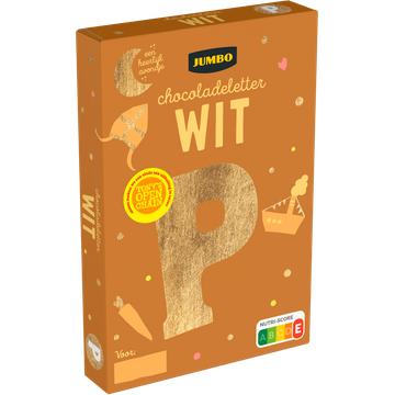 Jumbo Chocoladeletter Wit P 160 g