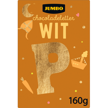 Jumbo Chocoladeletter Wit P 160 g
