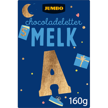Jumbo Chocoladeletter Melk A 160 g